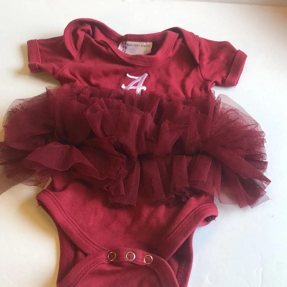 Girls one piece Alabama tutu outfit snap button